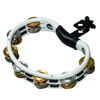 Tamburin Meinl TMT2M-WH, Nickel/Brass Jingles, Set-Up, White