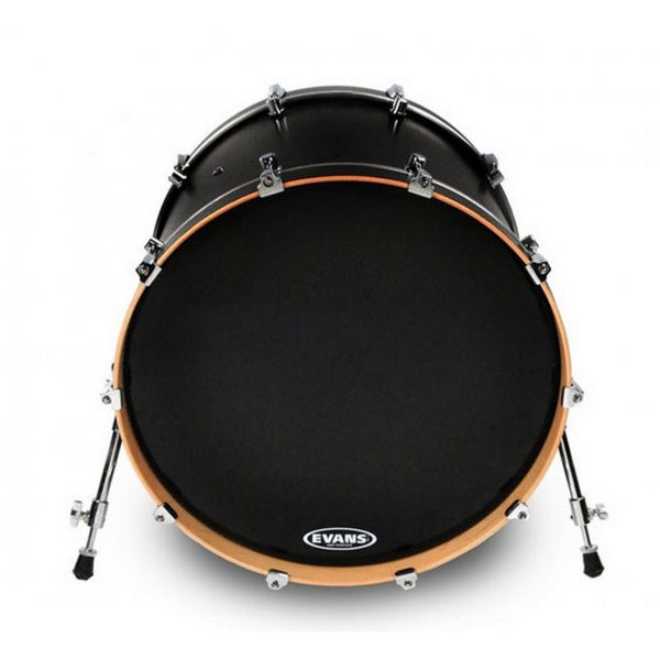 Stortrommeskinn Evans EQ3, TT16RB-NP Resonant Black, u/Hull, 16, For Triple Flange Hoop