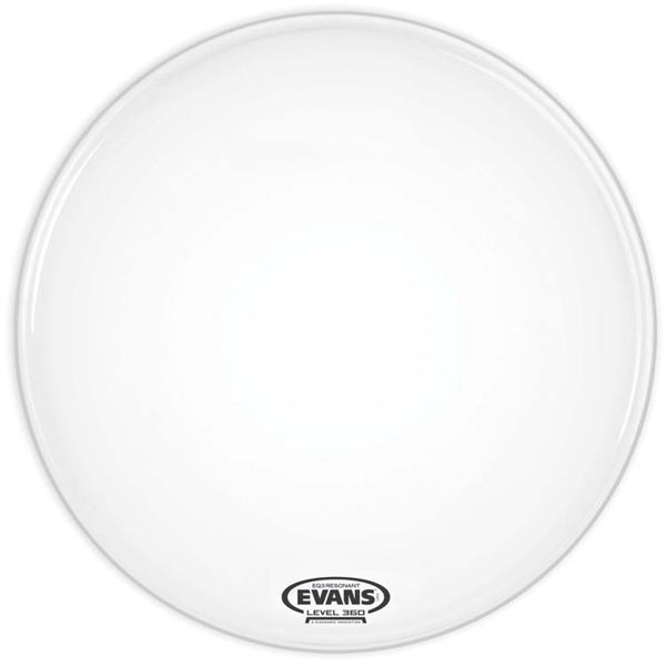 Stortrommeskinn Evans EQ3, TT16RSW-NP Reso White, u/Hull, 16, For Triple Flange Hoop