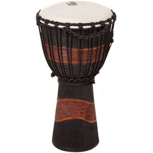 Djembe Toca Street TSSDJ-MB, Carved 10, Black Stain