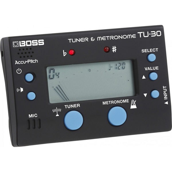 Metronom/Stemmeapparat Roland Boss TU-30, Tuner m/Metronom, Sort