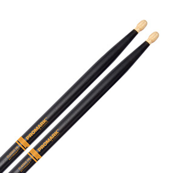 Trommestikker Pro-Mark ActiveGrip 2B Hickory, TX2BW-AG, Black, Wood Tip