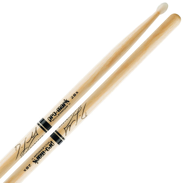 Trommestikker Pro-Mark Autograph Dave Lombardo 2BXN, TX2BXN, Hickory, Nylon Tip