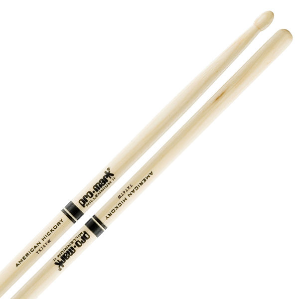 Trommestikker Pro-Mark American Hickory Lakk 747 Rock, TX747W, Wood Tip