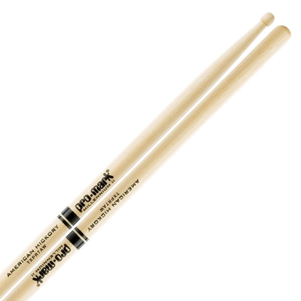 Trommestikker Pro-Mark American Hickory Lakk 7A Pro Round, TXPR7AW, Wood Tip