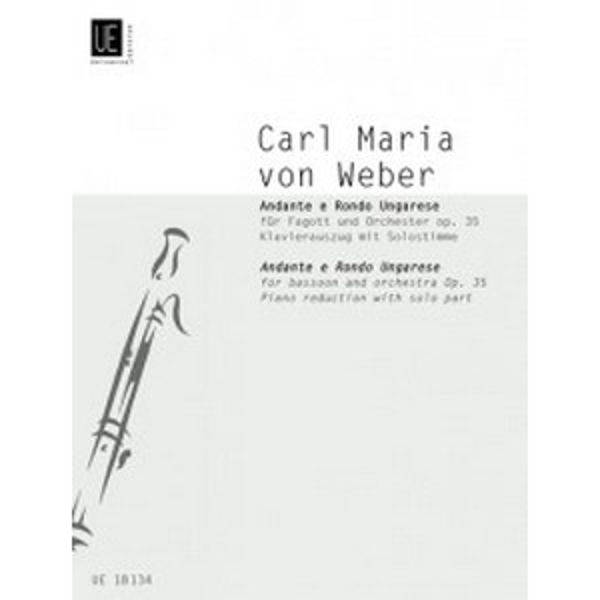 Andante e Rondo Ungarese for Bassoon and Orchestre Op. 35 - Piano reduction - Weber