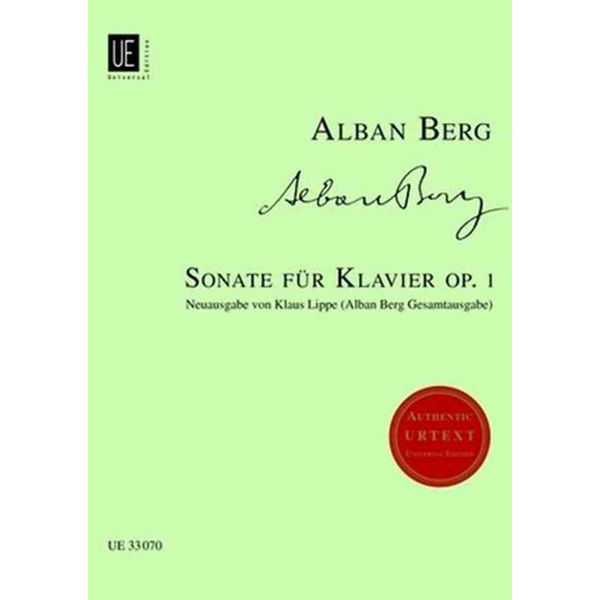 Sonate für Klavier Op.1, Alban Berg - Piano