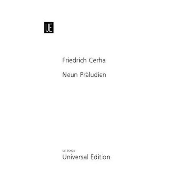 9 Preludes for Organ. Friedrich Cerha
