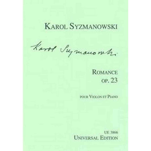Romance Op. 23 for Violin and Piano, Syzmanowski