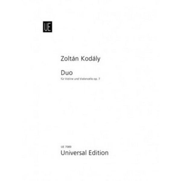 Duo for Violin and Cello Op.7, Kodaly