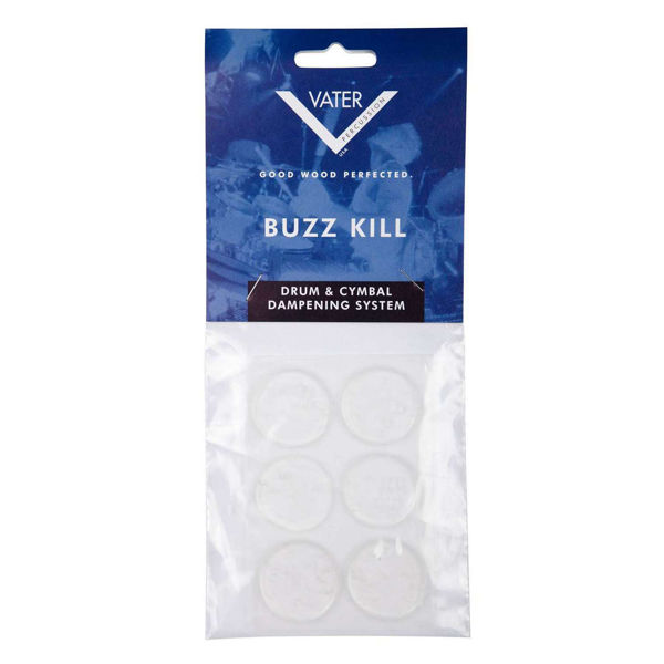 BuzzKill Vater VBUZZ, 6 stk. Clear Flat Muffling Gel Discs