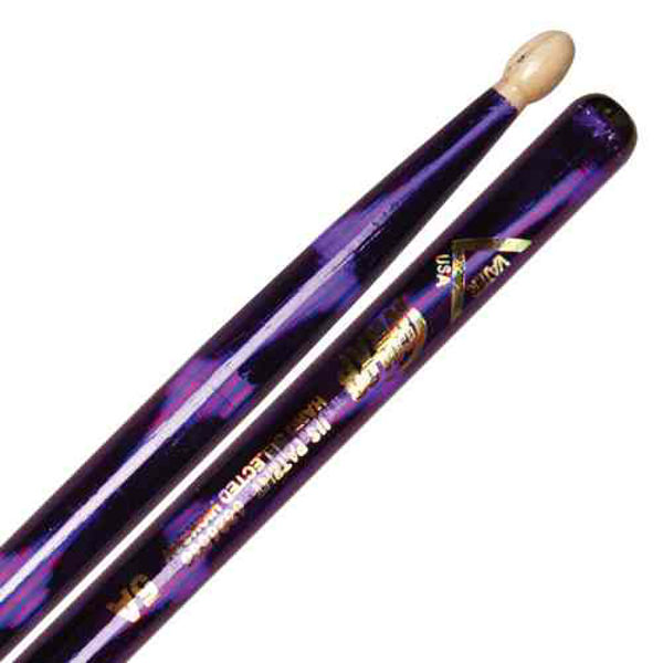 Trommestikker Vater Color Wrap 5A Purple Optic, VCP5A, Hickory, Wood Tip