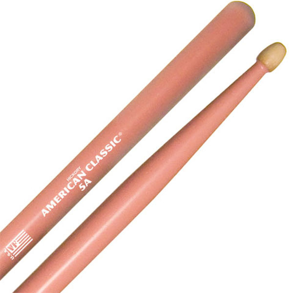 Trommestikker Vic Firth American Classic Pink 5A Hickory, Wood Tip
