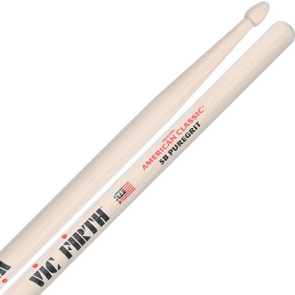 Trommestikker Vic Firth American Classic 5BPG Hickory, Puregrit, Wood Tip