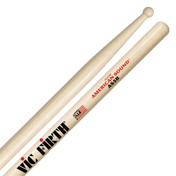 Trommestikker Vic Firth American Sound AS5B Hickory, Wood Tip