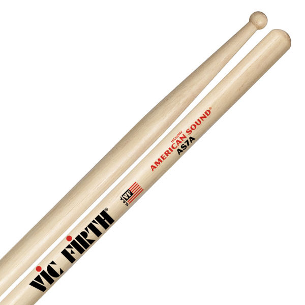 Trommestikker Vic Firth American Sound AS7A Hickory, Wood Tip
