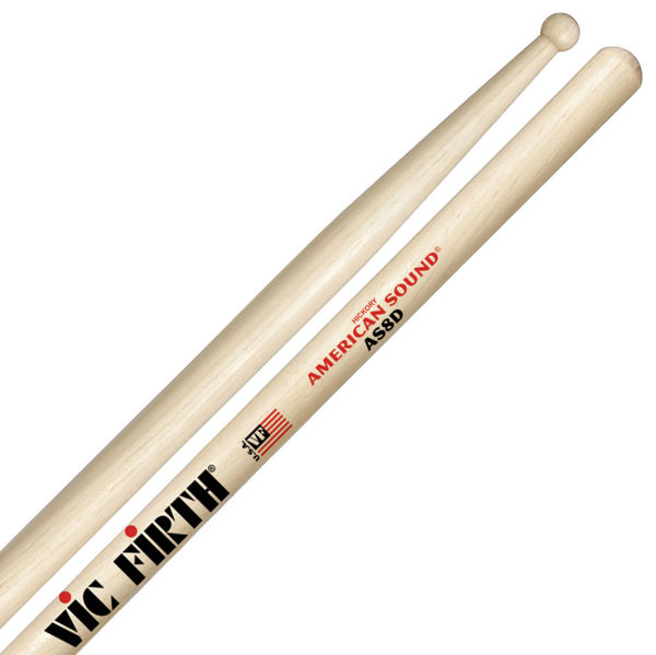 Trommestikker Vic Firth American Sound AS8D Hickory, Wood Tip