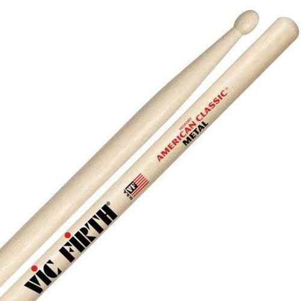 Trommestikker Vic Firth American Classic METAL Hickory, Wood Tip