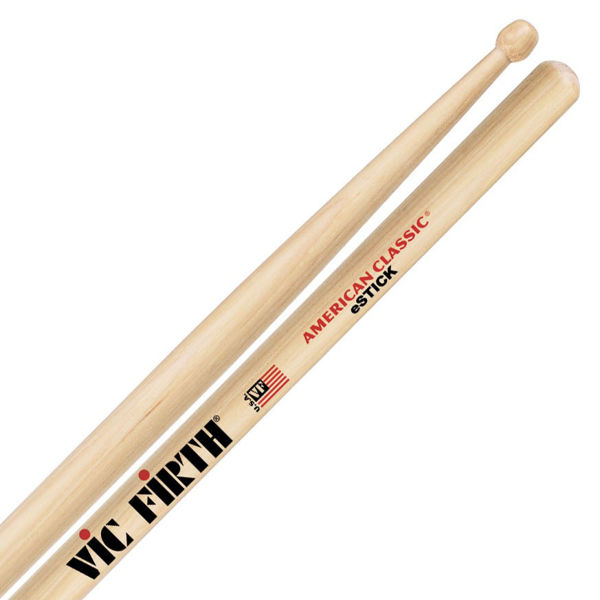 Trommestikker Vic Firth American Classic ESTICK Hickory, Wood Tip