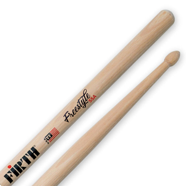 Trommestikker Vic Firth American Concept Freestyle FS55A Hickory, Wood Tip