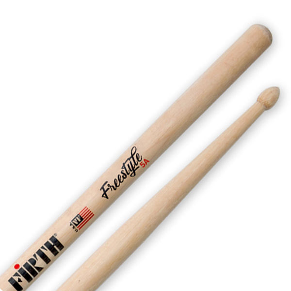 Trommestikker Vic Firth American Concept Freestyle FS5A Hickory, Wood Tip