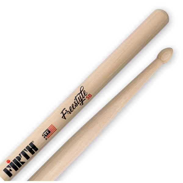Trommestikker Vic Firth American Concept Freestyle FS5B Hickory, Wood Tip