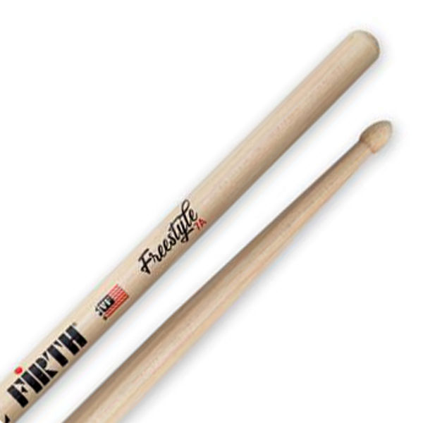 Trommestikker Vic Firth American Concept Freestyle FS7A Hickory, Wood Tip