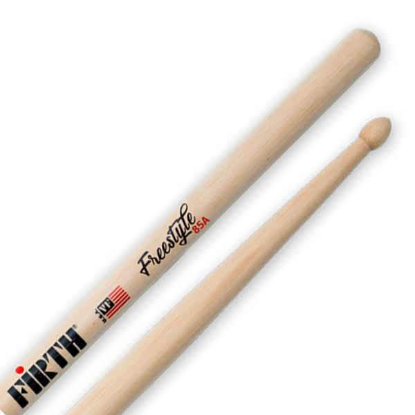 Trommestikker Vic Firth American Concept Freestyle FS85A Hickory, Wood Tip