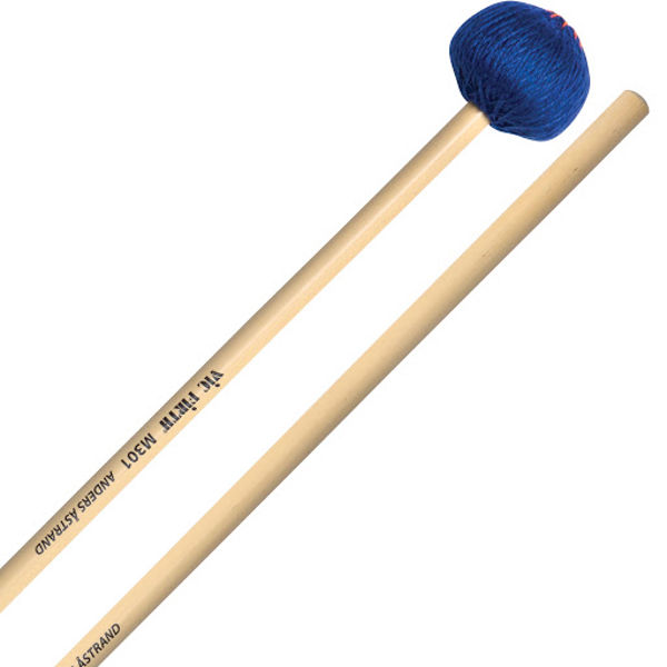 Vibrafonkøller Vic Firth M301, Anders Åstrand, Medium Soft, Blue, Rattan Handle