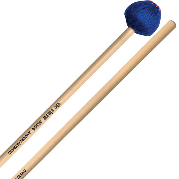 Vibrafonkøller Vic Firth M304, Anders Åstrand, Hard, Blue, Rattan Handle