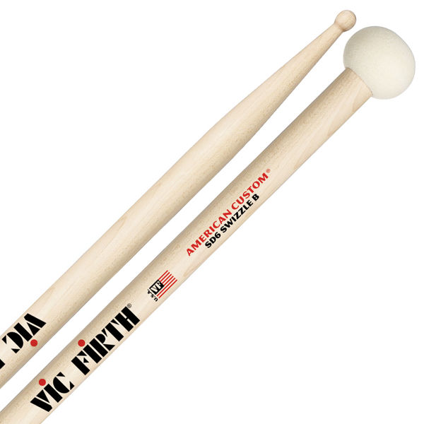 Trommestikker Vic Firth American Custom SD6 Swizzle B Maple, Wood Tip