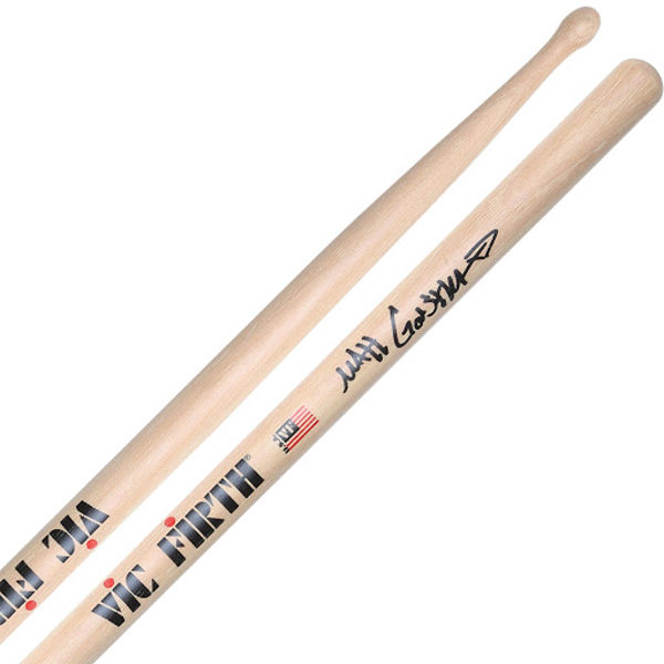 Trommestikker Vic Firth Signature Matt Garska SGAR, Hickory, Wood Tip