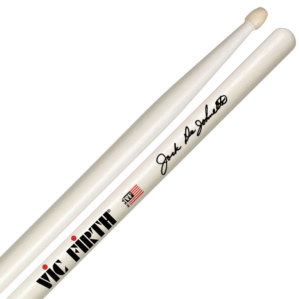 Trommestikker Vic Firth Signature Jack DeJohnette SJD, White, Hickory, Wood Tip