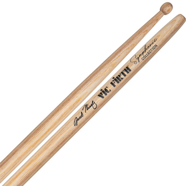 Trommestikker Vic Firth Symphonic Collection Jake Nissly SJN, Laminated Birch, Wood Tip