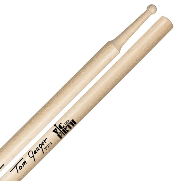 Trommestikker Vic Firth Tom Gauger TG15, Maple, Wood Tip