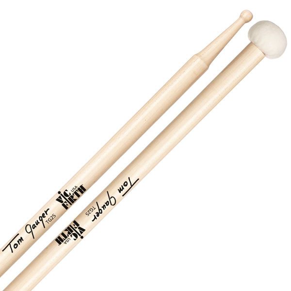 Trommestikker Vic Firth Tom Gauger TG25, Maple, Wood Tip/Felt Head