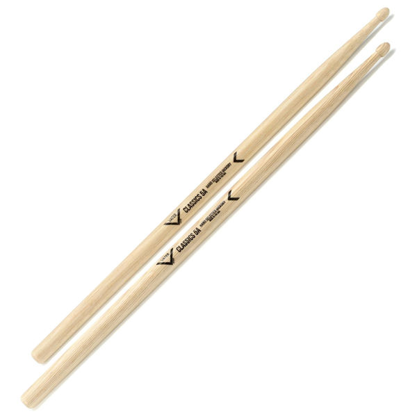 Trommestikker Vater American Hickory Classics 5A, VH5AW, Wood Tip