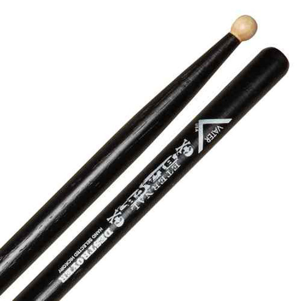 Trommestikker Vater Eternal Black Destroyer, VHEBDW, Hickory, Wood Tip