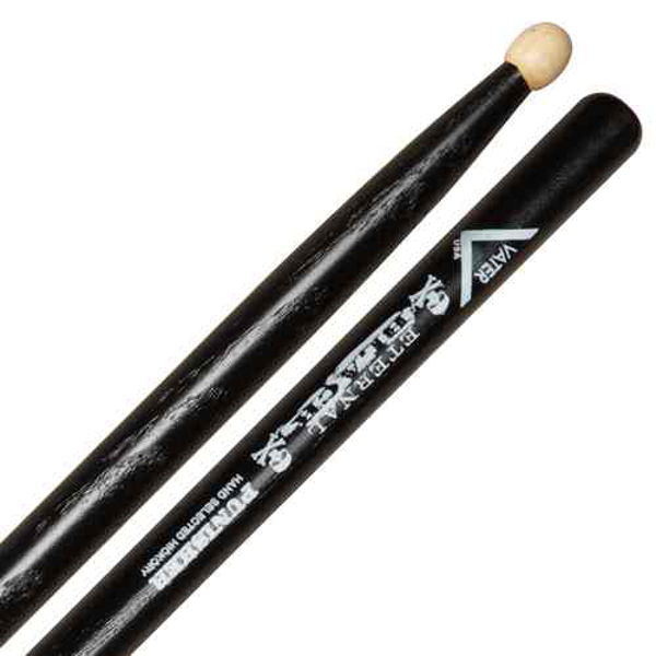 Trommestikker Vater Eternal Black Punnisher, VHEBPW, Hickory, Wood Tip