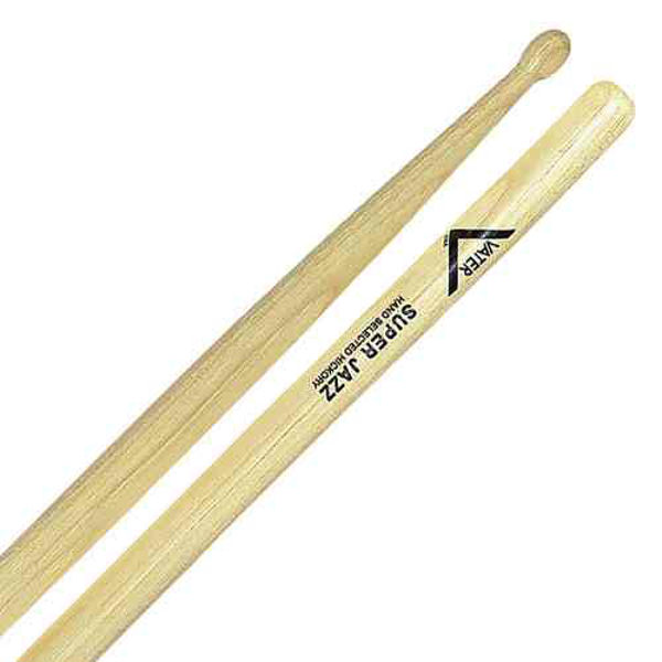 Trommestikker Vater American Hickory Super Jazz, VHSJW, Wood Tip