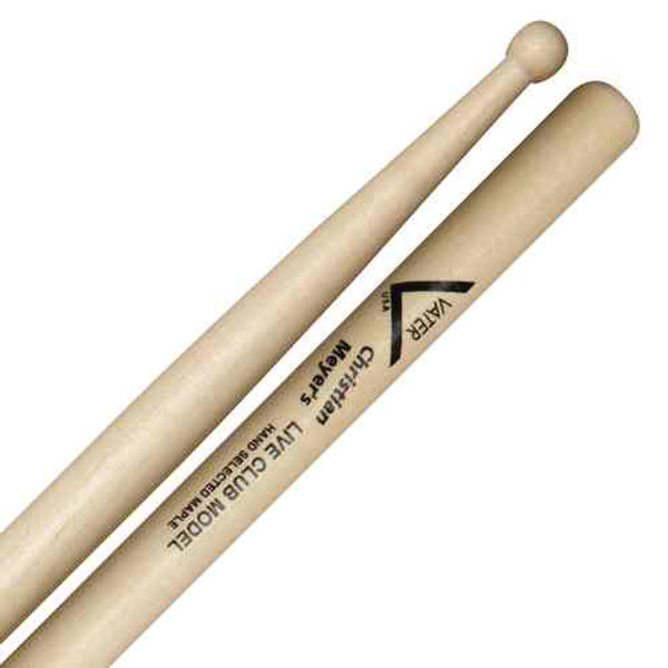 Trommestikker Vater Player's Design Christian Mayer Live Club, VMCMLC, Maple, Wood Tip