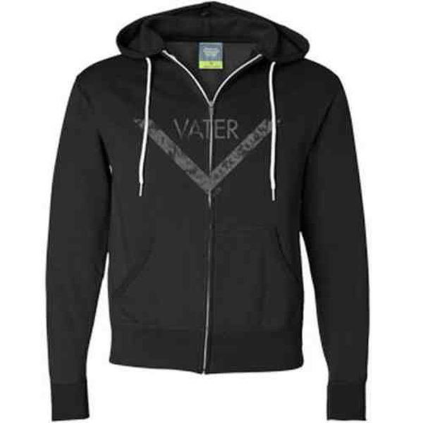 Genser Vater VPS17L, Hette Genser - Full Zip Hoodie, Black, Medium