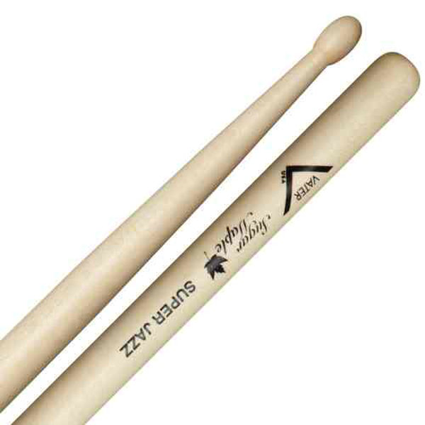 Trommestikker Vater Sugar Maple Super Jazz, VSMSJW, Wood Tip