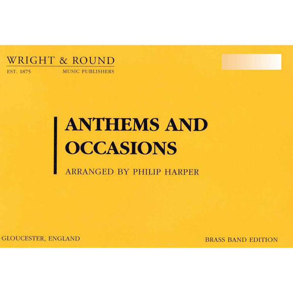 Anthems and Occasions Komplett sett Partitur og 27 stemmer, Brass Band