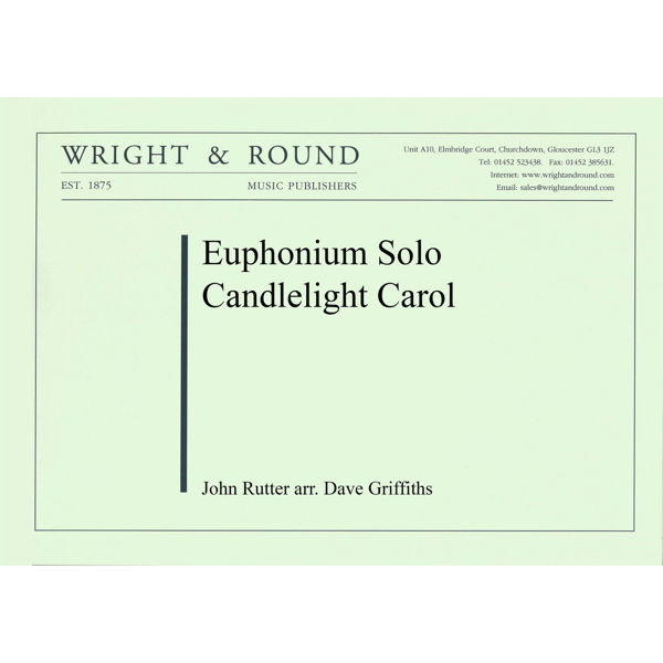 Candlelight Carol, .John Rutter arr Griffiths, Euphonium soloist and  Brass Band