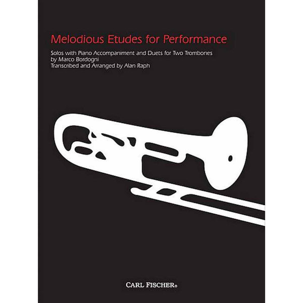 Melodious Etudes for Performance for 2 Trombones and Piano,  Marco Bordogni