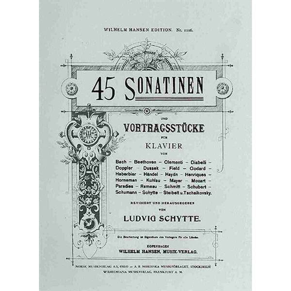 45 Sonatinas, Ludvig Schytte - Piano
