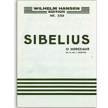 13 Morceaux Op.76 No.1 Equisse, Jean Sibelius. Piano
