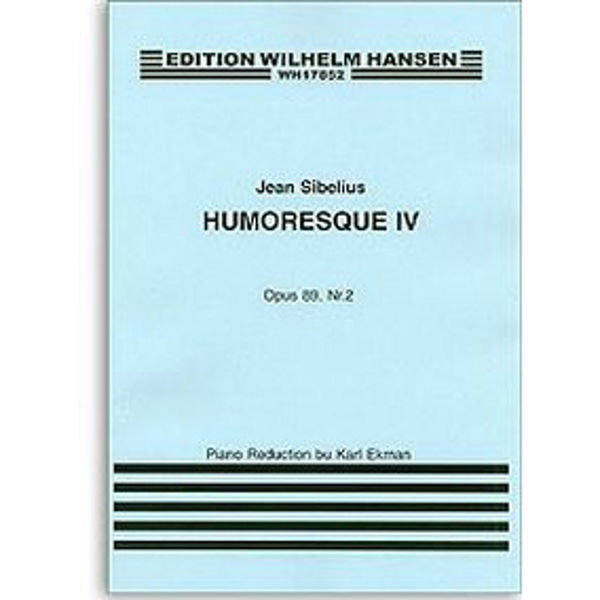 Humoresque Iv Op.89/2, J. Sibelius - Fiolin/Piano