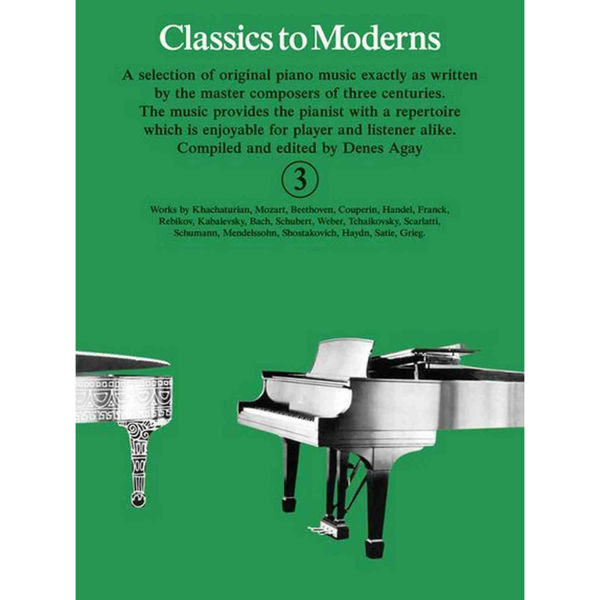 Classics to Moderns 3, Denes Agay, Piano